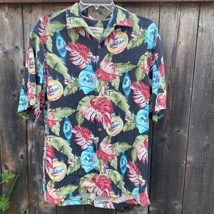 Men’s Tommy Bahama Christmas ornament Hawaiian shirt Vtg